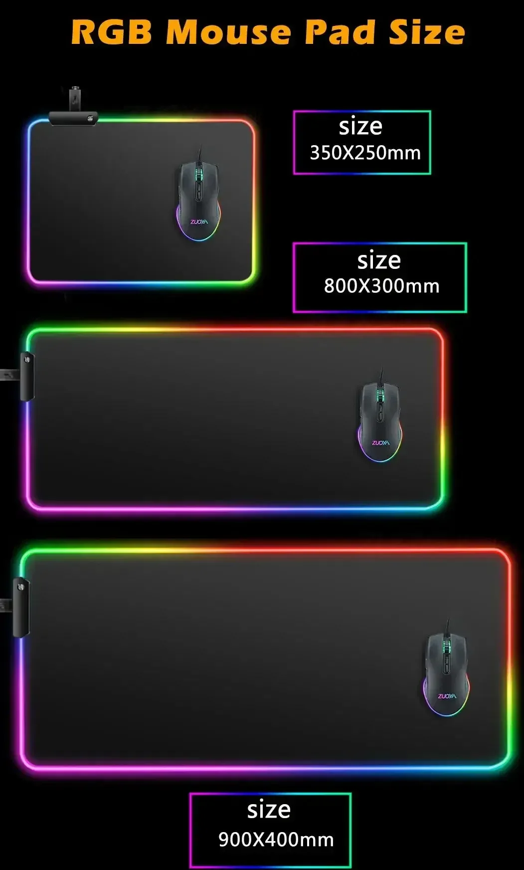 Tapis de Souris Cyberpunk RGB