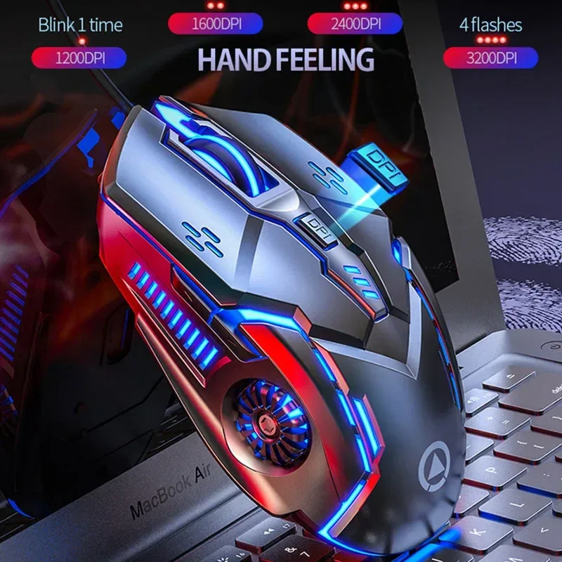 Souris gaming filaire G5 avec 6 boutons programmables et rétroéclairage - Image 4