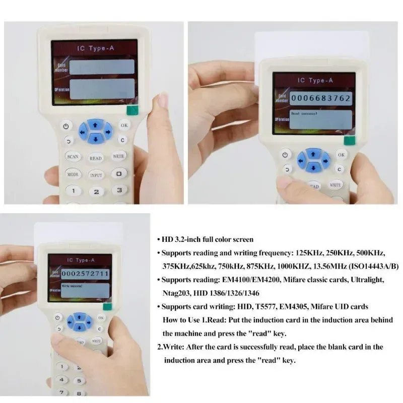 Cartes RFID NFC 13.56 MHz avec UID modifiable (S50 1K) 6