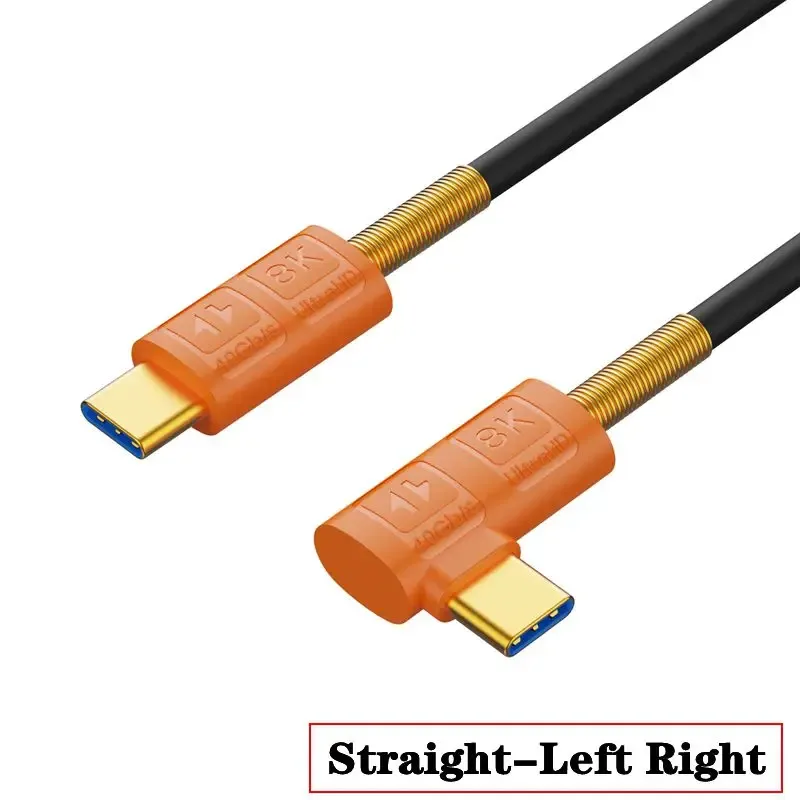 Câble USB4 Type-C vers USB-C en silicone souple - 40 Gbps, PD 240W, Vidéo 8K 11