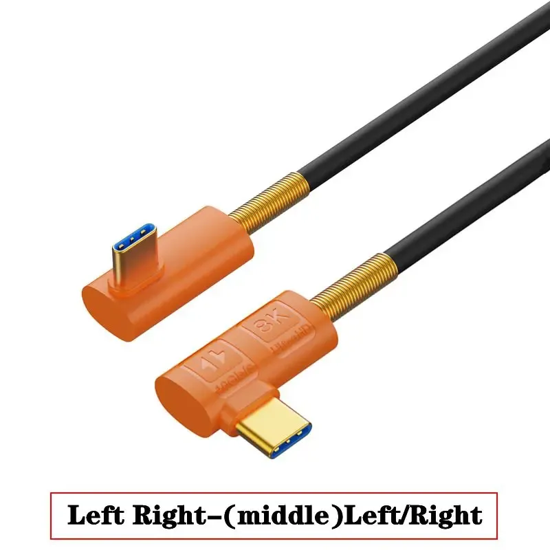 Câble USB4 Type-C vers USB-C en silicone souple - 40 Gbps, PD 240W, Vidéo 8K 15