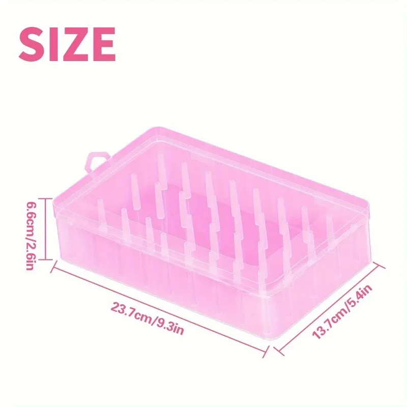Boîte de rangement transparente pour 42 bobines de fil à coudre - Image 6