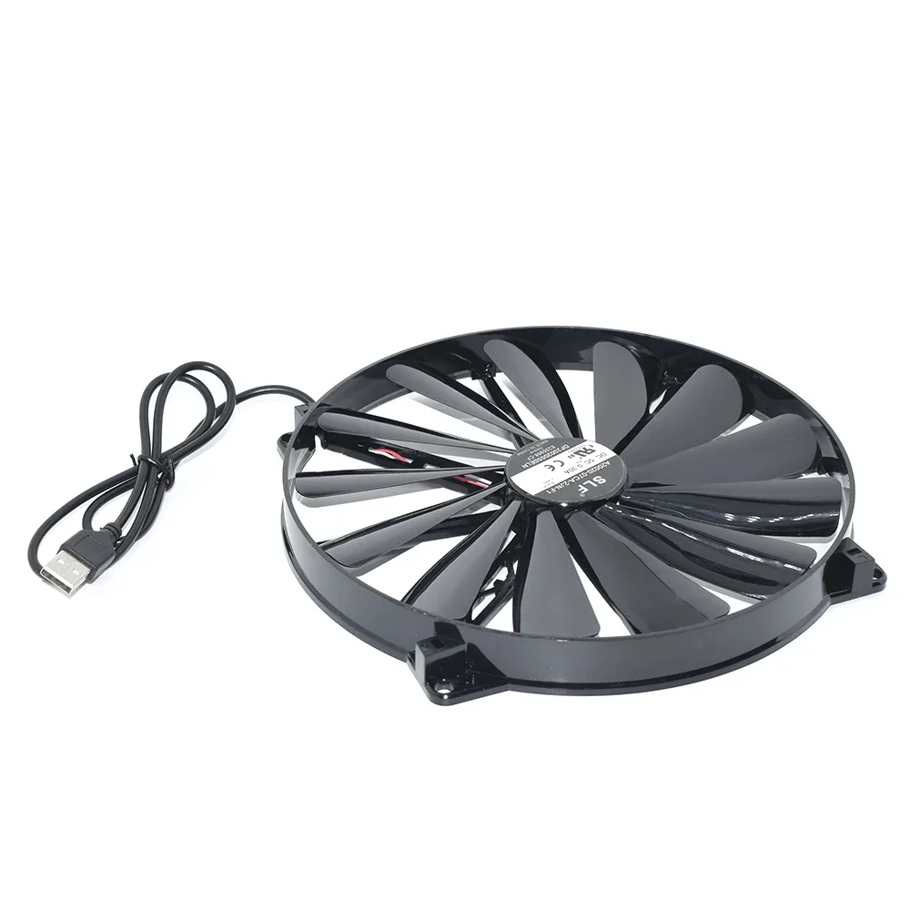 Ventilateur de refroidissement USB pour ordinateur portable - 200 x 200 x 20 mm - 5V 0,30A - Modèle A20020-07CA-2JN-F1 - Image 5