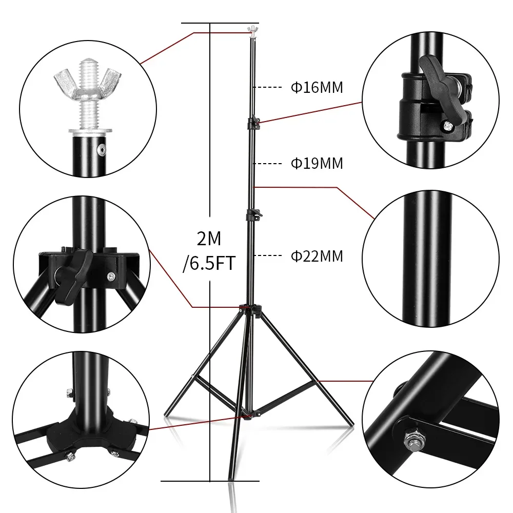 Kit de support d'arrière-plan pour studio photo - Image 4