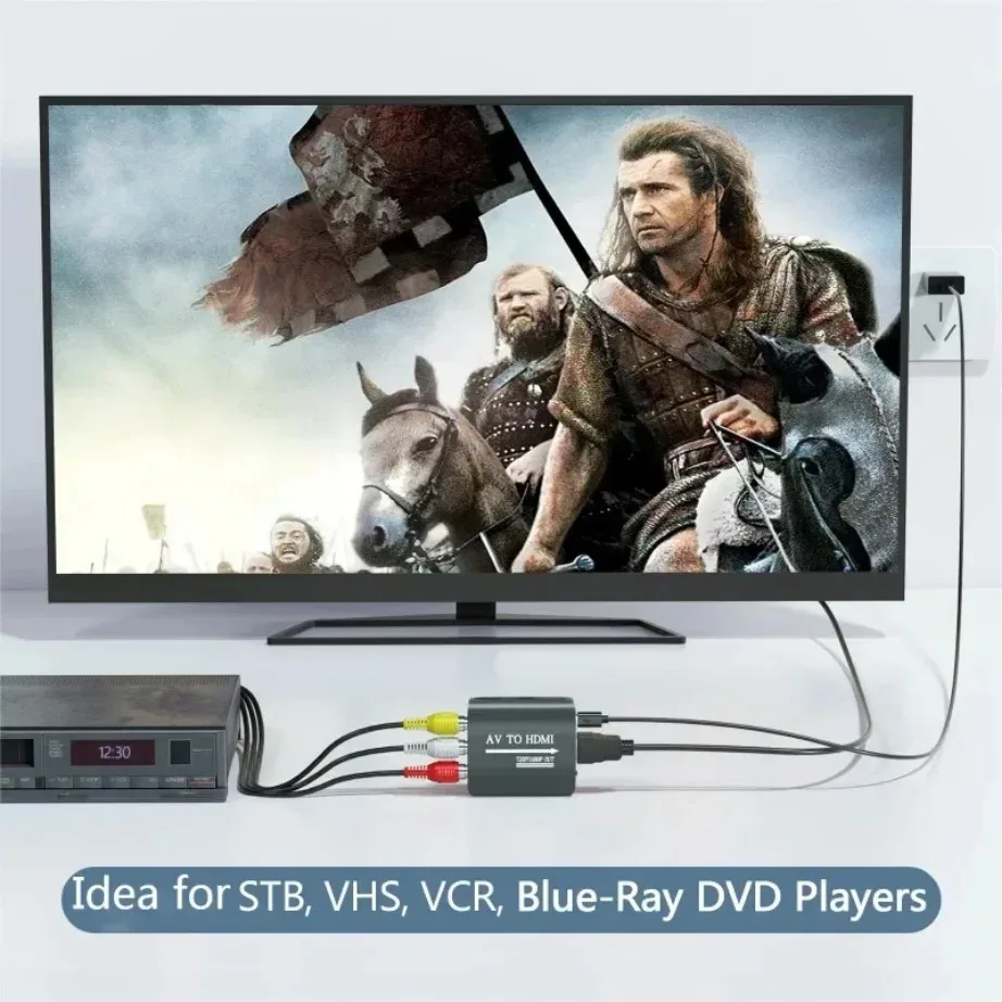 Convertisseur RCA AV vers HDMI - Adaptateur 1080p pour PS1/PS2/PS3, Xbox, Wii, N64 et Magnétoscope - Image 6