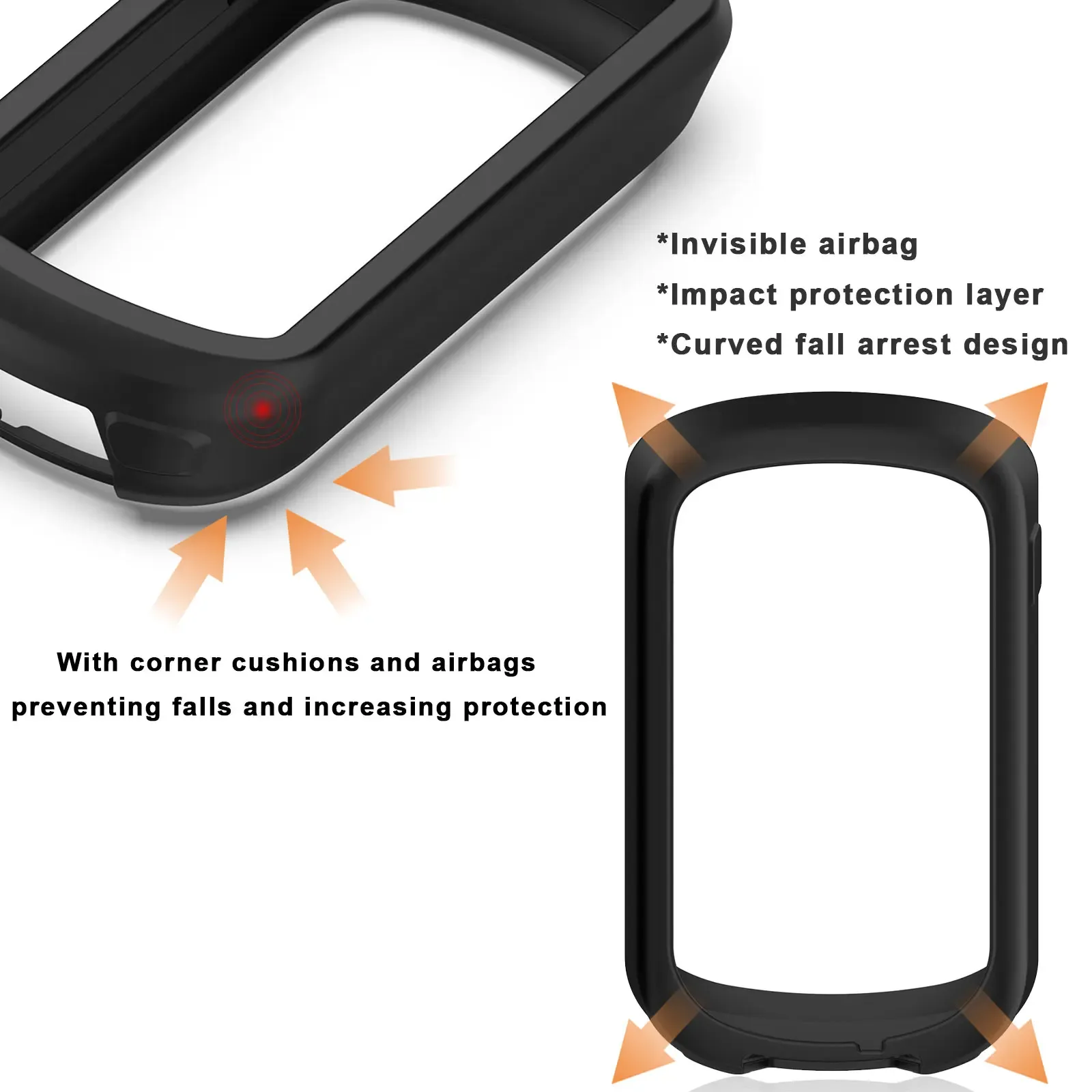 Coque en Silicone et 2 Protections d'Écran en Verre Trempé pour Garmin Explore 2 - Image 4