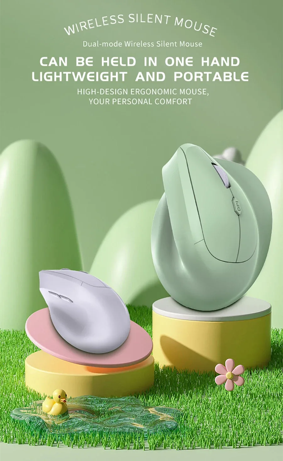 Souris ergonomique vue de profil