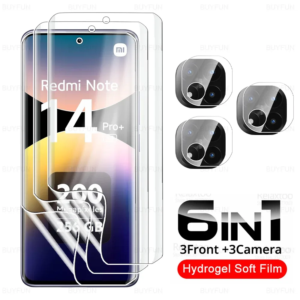 Film de Protection Hydrogel et Protection Caméra pour Redmi Note 14 / 15 Pro et Pro+ - Image 1