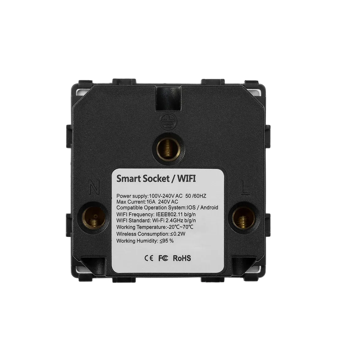 Prise électrique connectée BSEED – Standard UE – Module sans cadre compatible Tuya et Alexa - Image 2