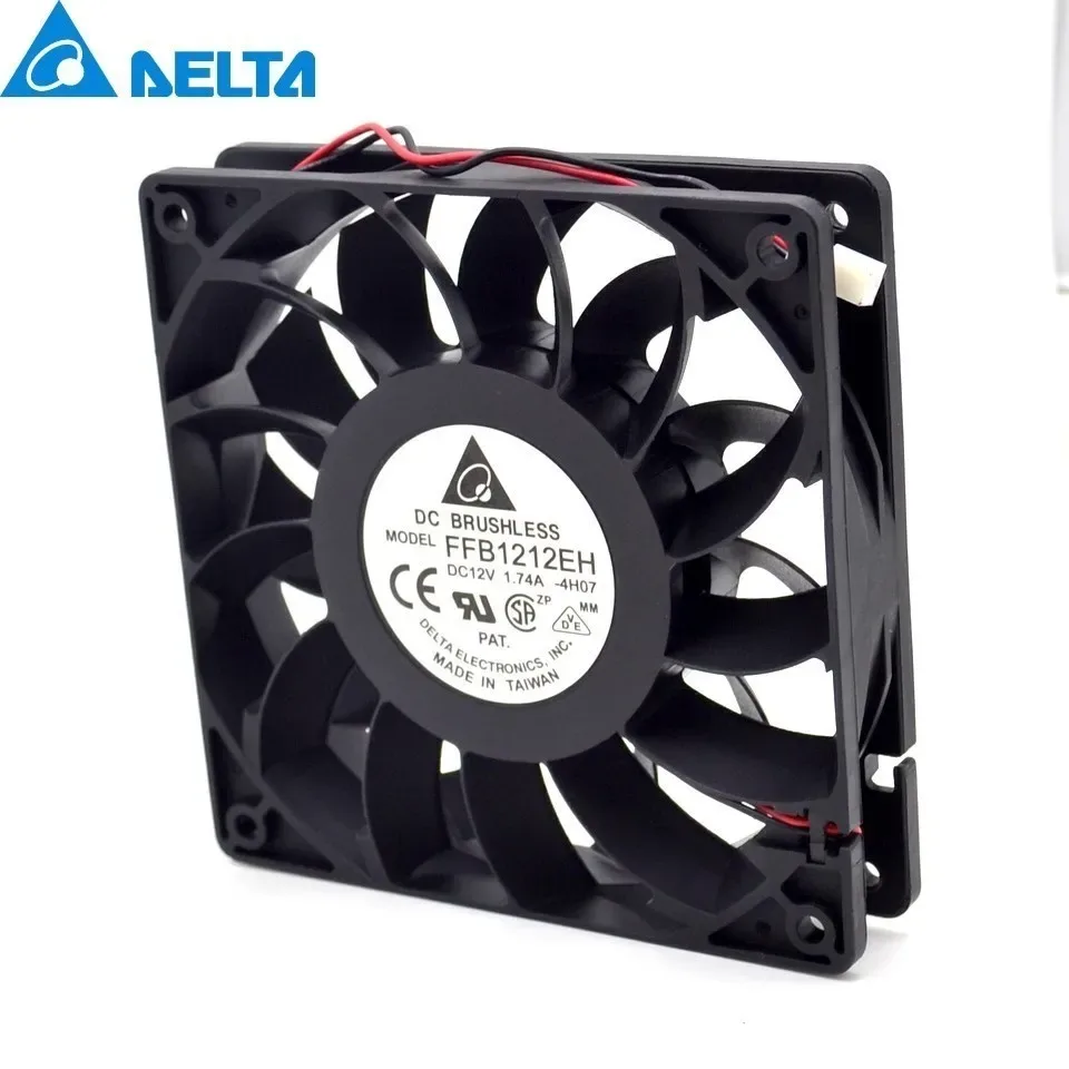 Ventilateur Delta FFB1212EH - 120x120x25mm, 12V, 1,74A, Roulement à billes - Image 3