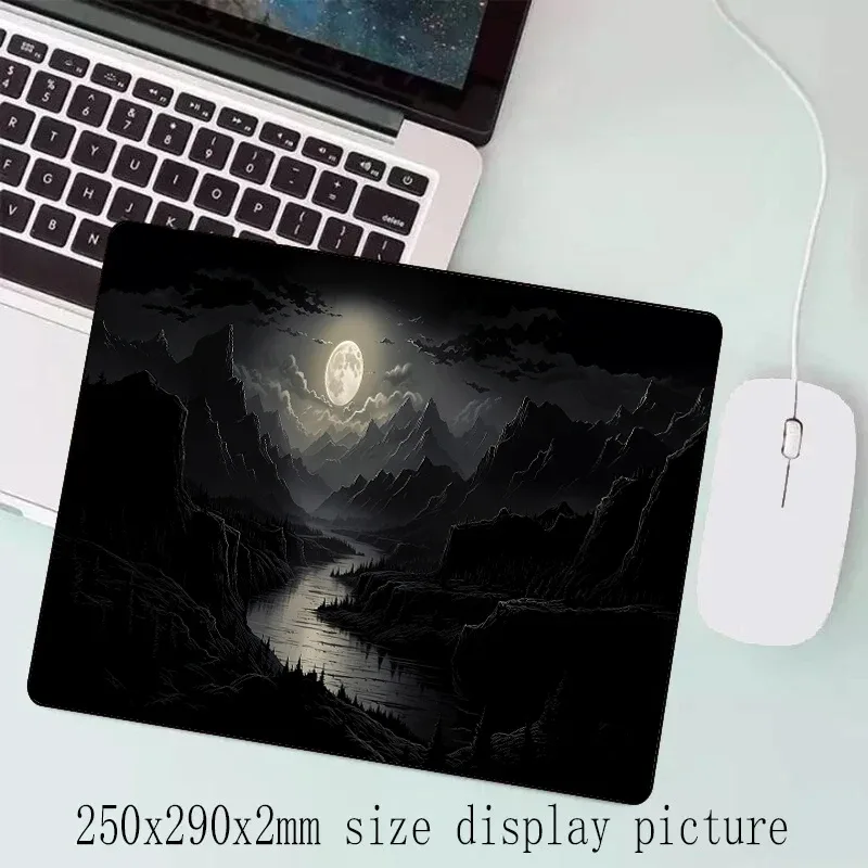 Tapis de souris XXL Clair de lune - 900 x 400 mm - Antidérapant - Image 2