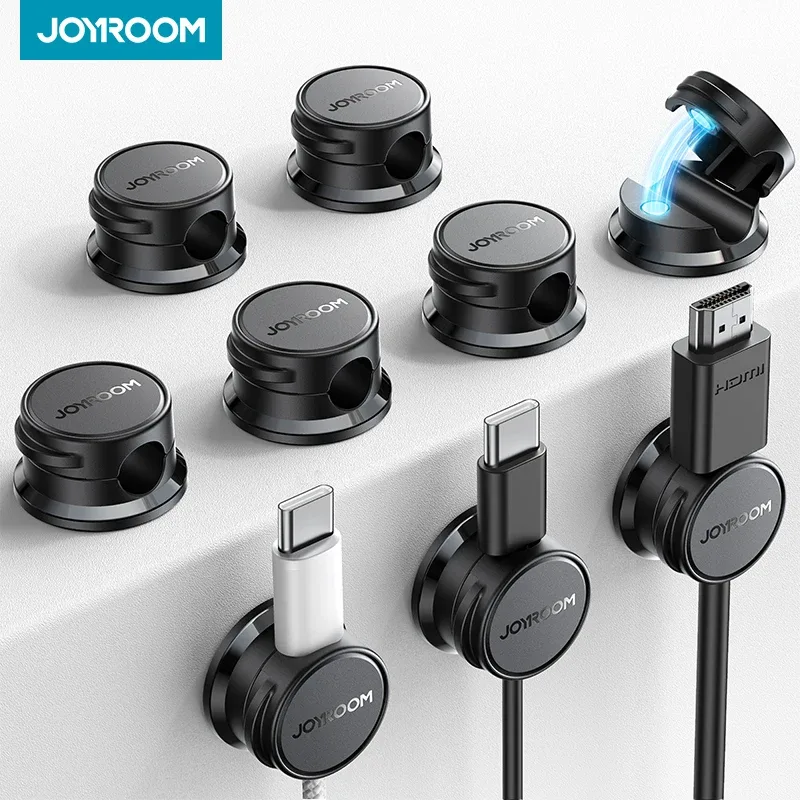 Joyoom Lot de 9 Clips de Câble Magnétiques, Organisateur de Câbles Adhésif JR-ZS468 - Image 1