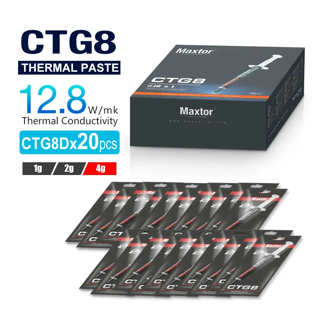 Maxtor CTG8 - Pâte thermique haute performance 12,8 W/mK pour CPU et GPU (1g/2g/4g) - Image 1
