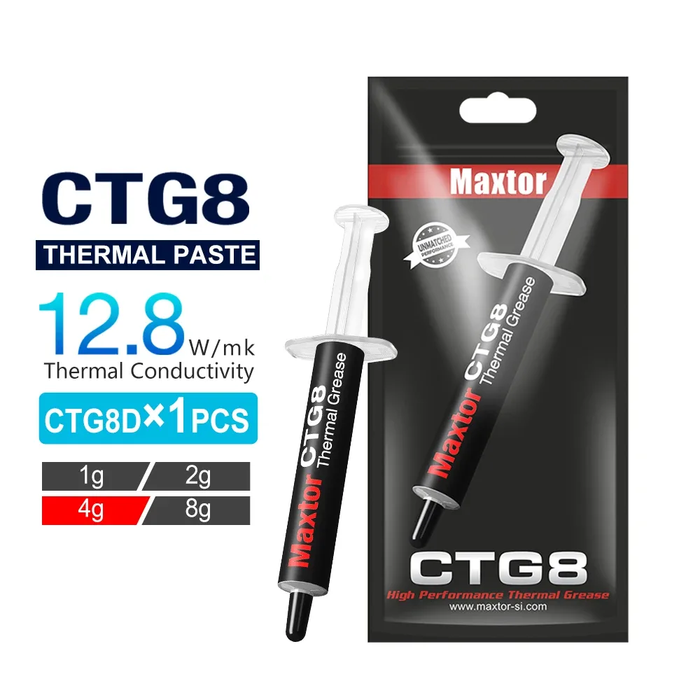 Maxtor CTG8 - Pâte thermique haute performance 12,8 W/mK pour CPU et GPU (1g/2g/4g) - Image 2