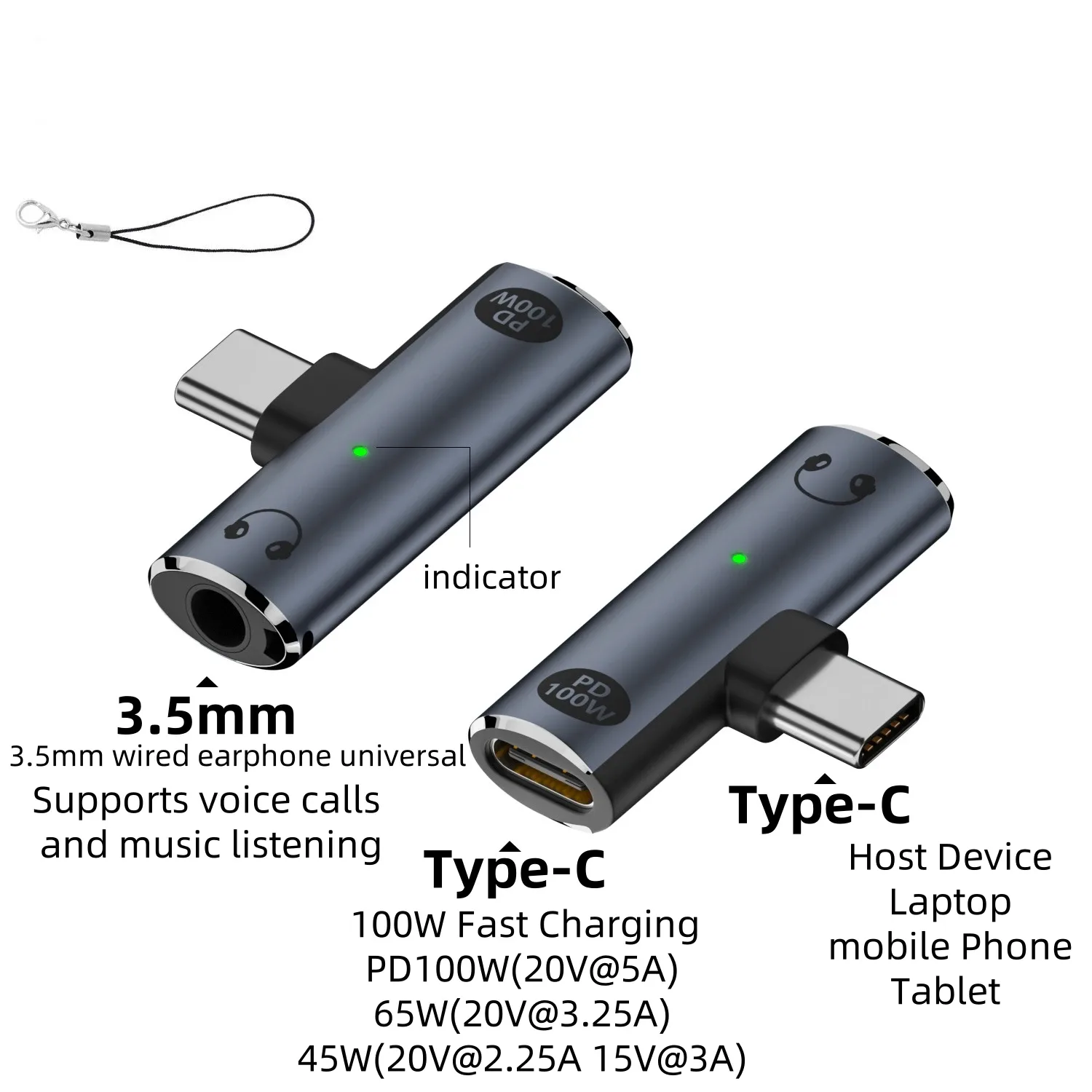Adaptateur USB-C 2-en-1 vers Jack 3,5 mm et Charge PD 100W pour iPhone 16 - Image 6