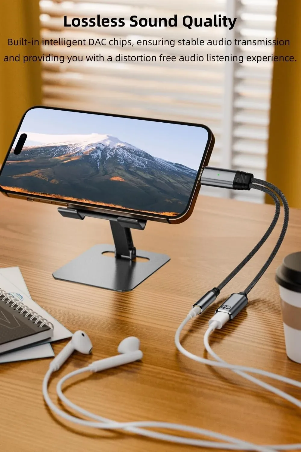Adaptateur USB-C 2-en-1 vers Jack 3,5 mm et Charge PD 100W pour iPhone 16 - Image 5