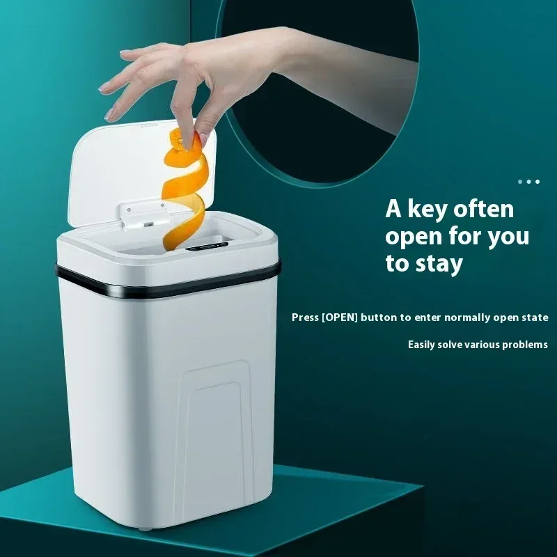 Poubelle intelligente 15L avec capteur de mouvement automatique 4