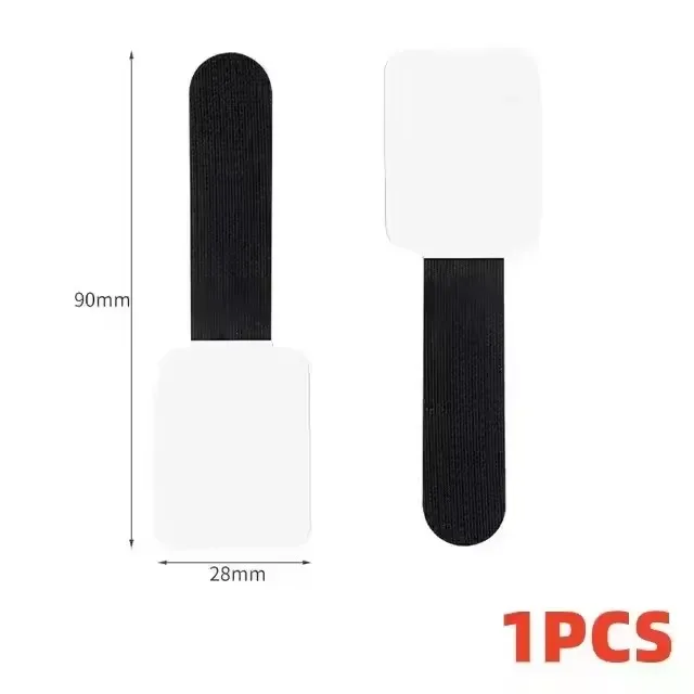 Lot de 20 clips de gestion de câbles en nylon - Noir et blanc 11