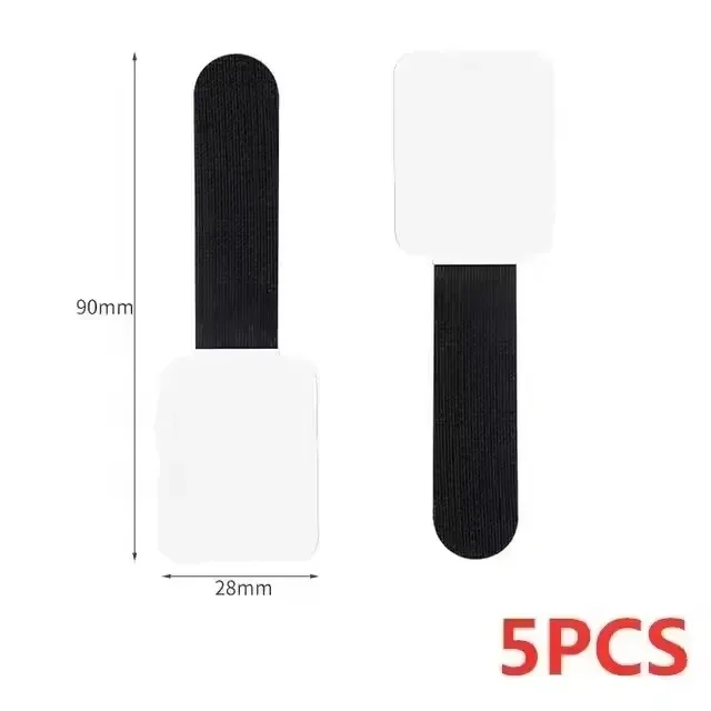 Lot de 20 clips de gestion de câbles en nylon - Noir et blanc 13