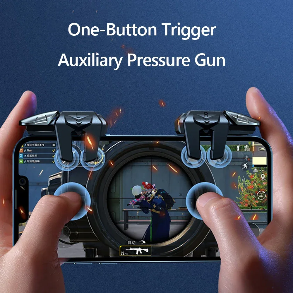 Gâchettes de jeu G21 pour smartphone - Contrôleur 6 doigts pour PUBG Mobile - Image 5