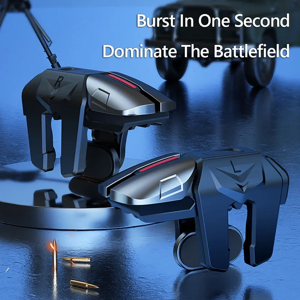 Gâchettes de jeu G21 pour smartphone - Contrôleur 6 doigts pour PUBG Mobile - Image 3