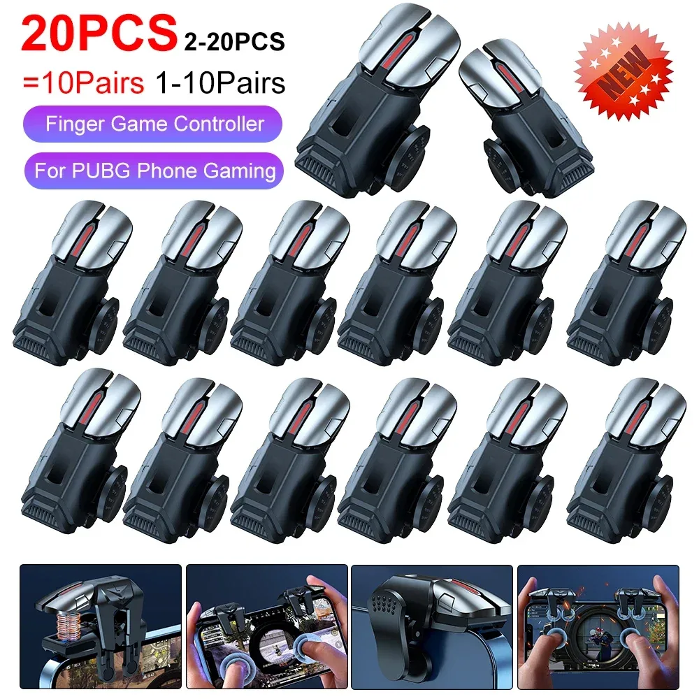 Gâchettes de jeu G21 pour smartphone - Contrôleur 6 doigts pour PUBG Mobile - Image 1
