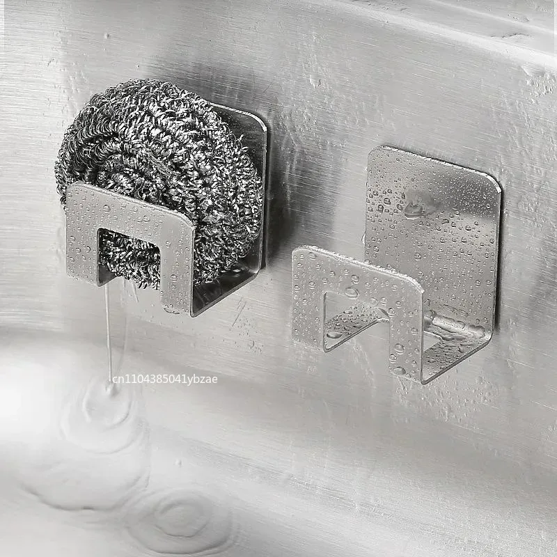 Organisateur d'évier en acier inoxydable avec porte-éponge - Image 6