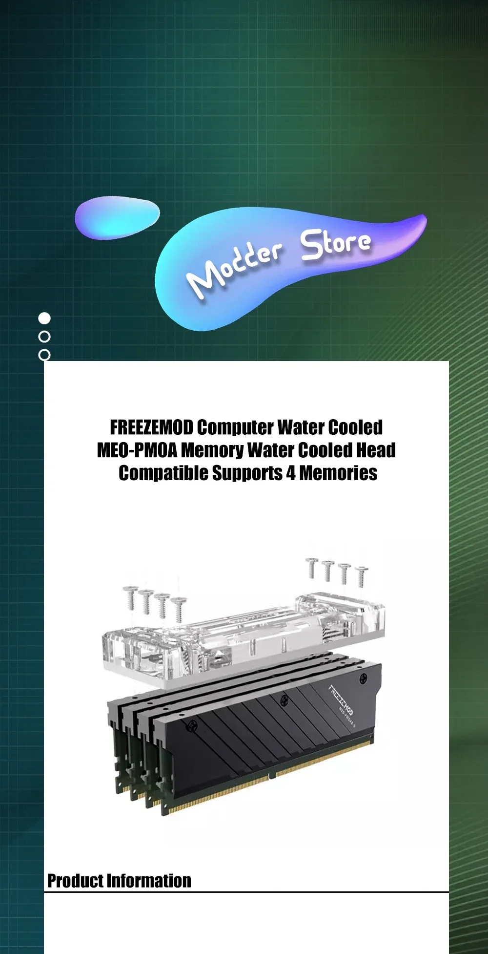Refroidisseur liquide EZEMOD pour RAM