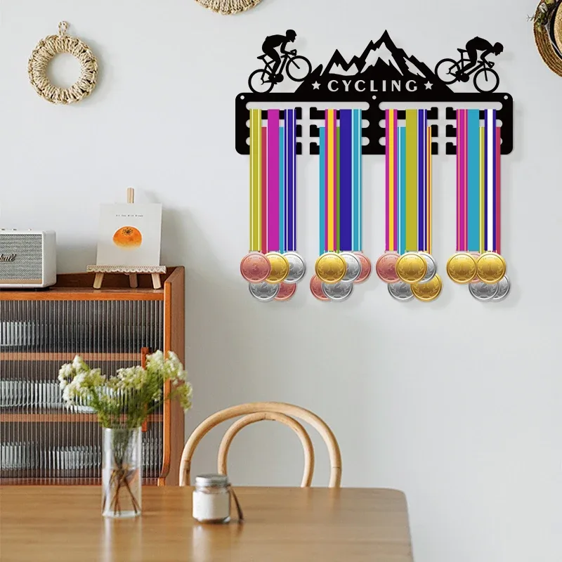 Porte-médaille de cyclisme personnalisé en acrylique - Image 1