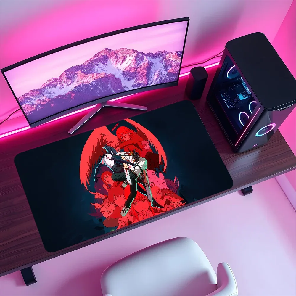 Tapis de souris de jeu XL antidérapant avec bords cousus - Image 3