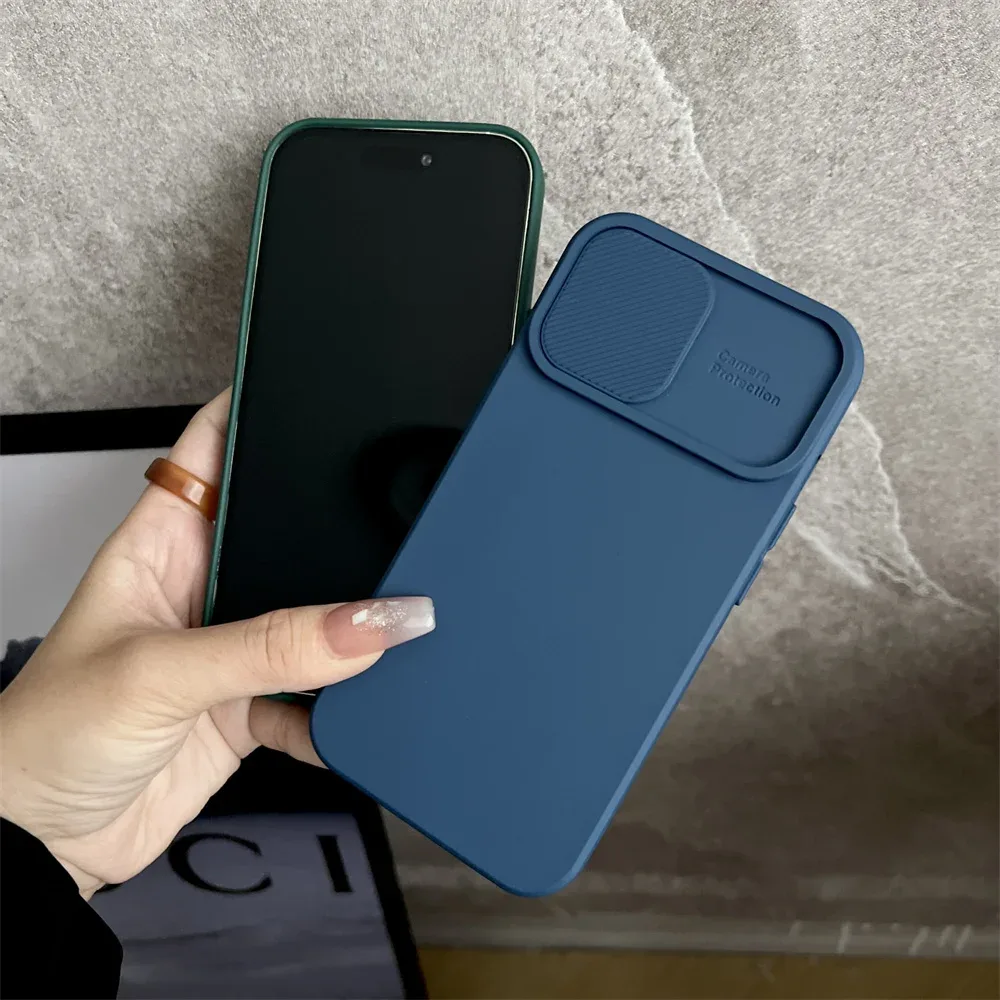 Coque antichoc avec protection de caméra coulissante pour iPhone - Image 3