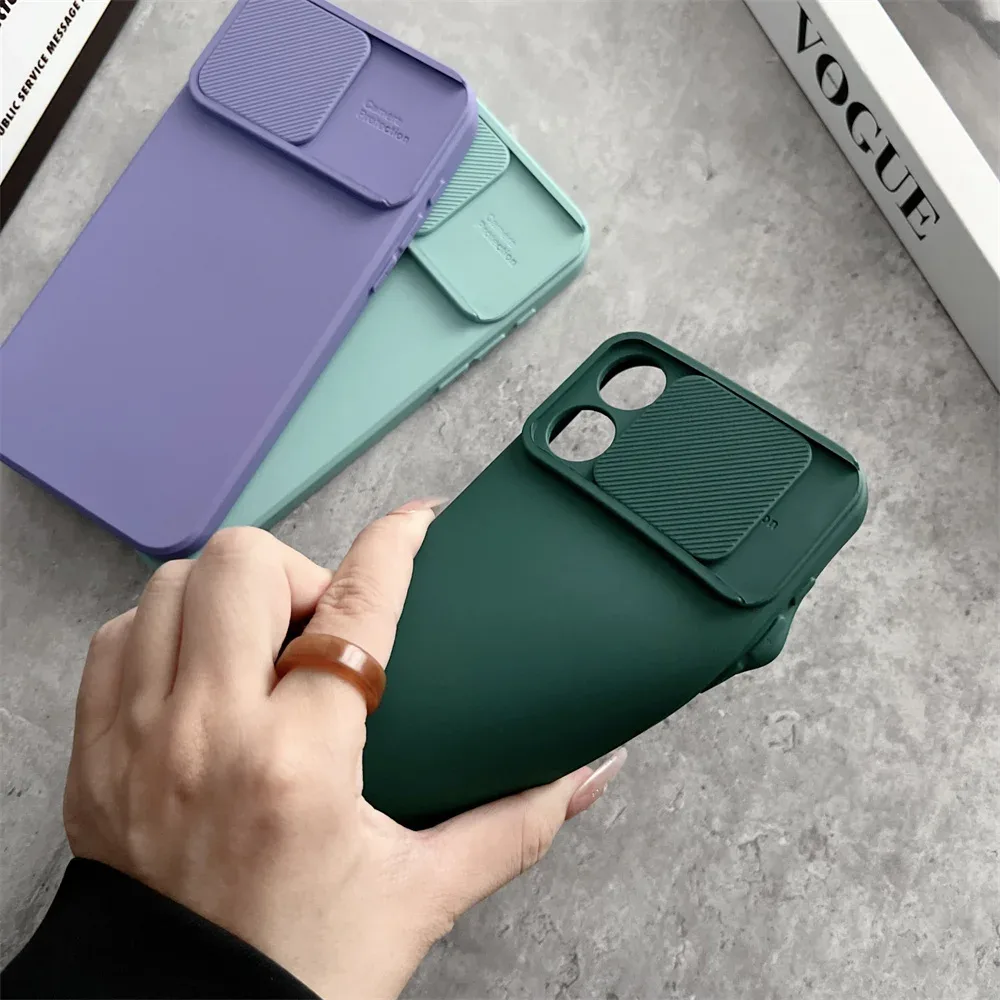 Coque antichoc avec protection de caméra coulissante pour iPhone - Image 2