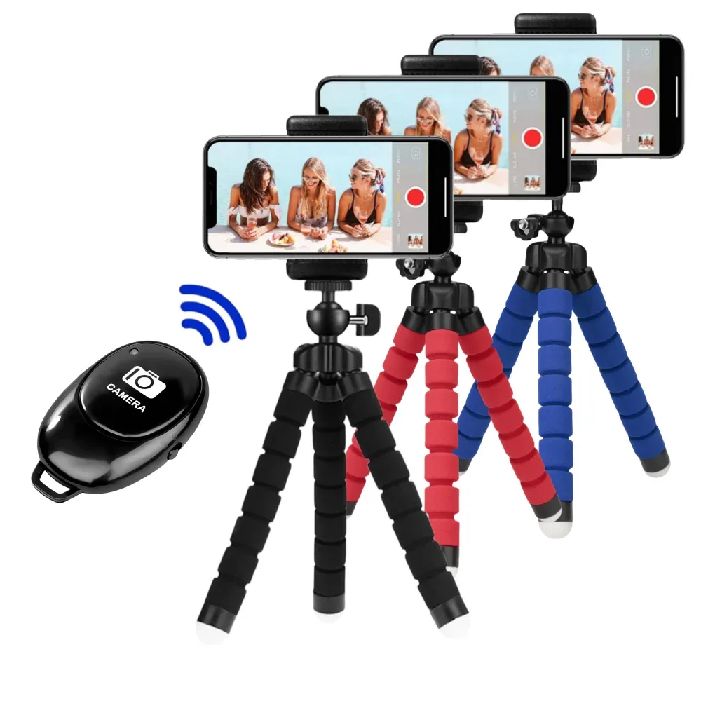 Mini trépied flexible pour smartphone avec support rotatif à 360° - Image 1