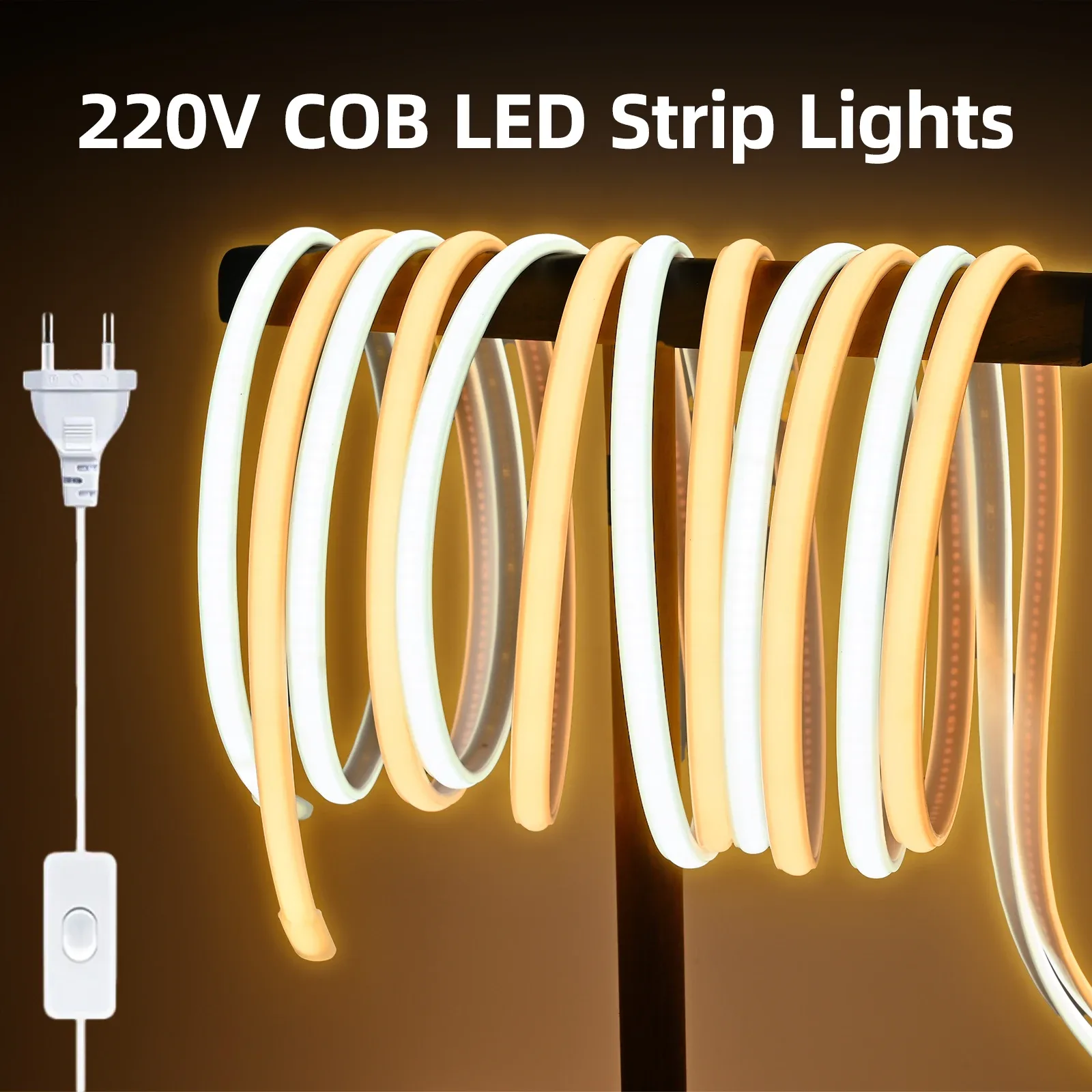 Ruban LED COB Flexible et Étanche 220V - 288 LED/m - Image 1
