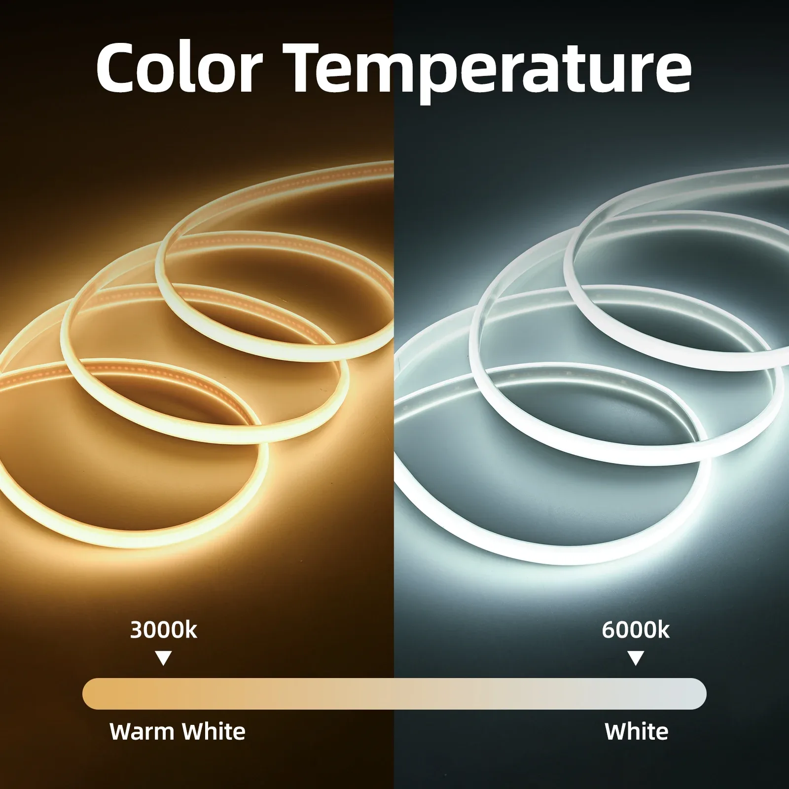 Ruban LED COB Flexible et Étanche 220V - 288 LED/m - Image 4