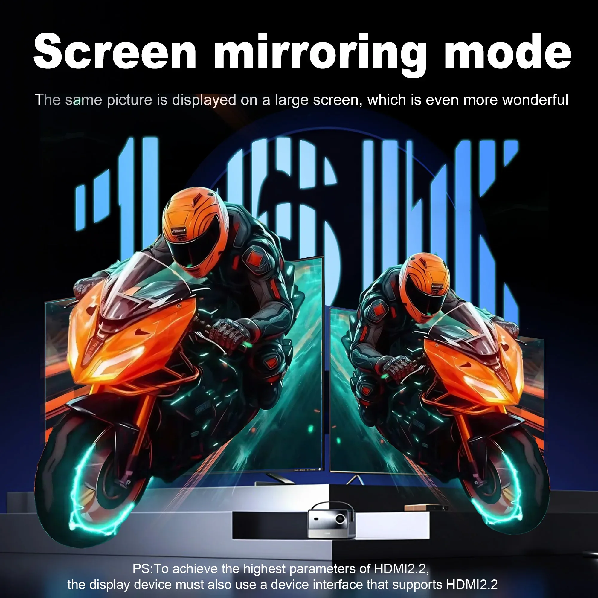 Câble HDMI 16K Ultra Haute Vitesse (96 Gbps) - 16K@60Hz, 8K@120Hz, 4K@240Hz, HDR, HDCP - Compatible PS5, Xbox, PC, Switch - Image 4