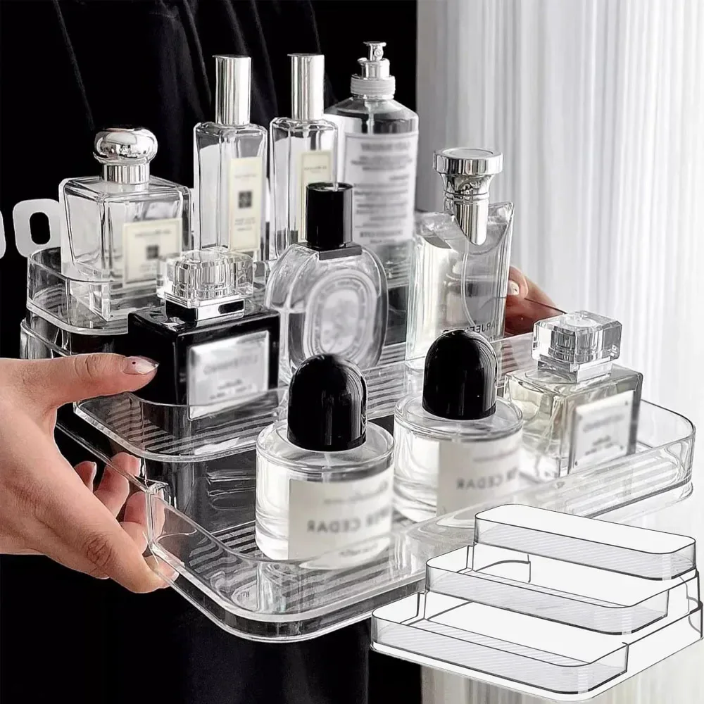 Organisateur de Parfums et Cosmétiques Transparent et Robuste - Image 1