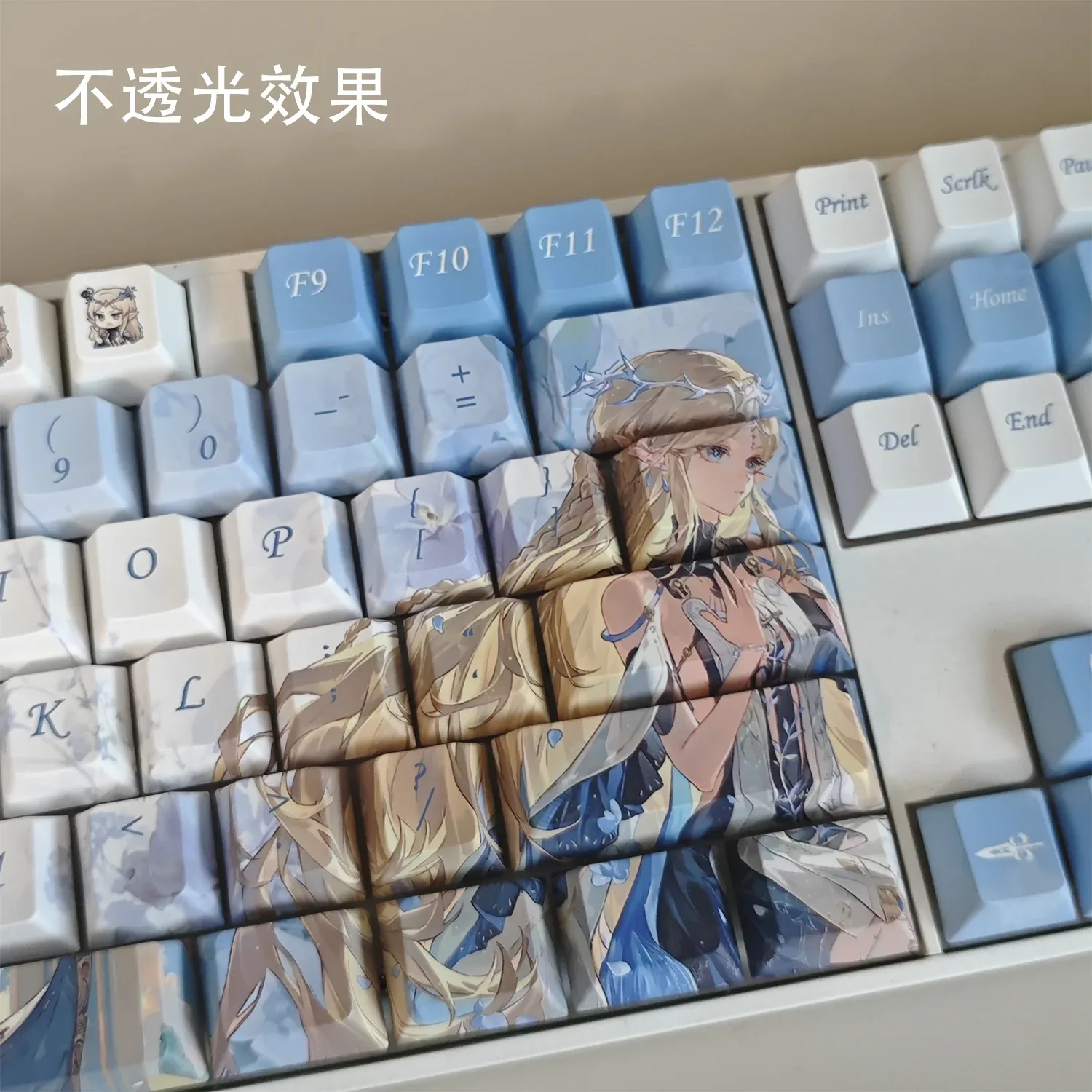 Set de Keycaps Wuthering Waves Cartethyia - PBT à Sublimation Thermique - Profil Cherry (104/108 Touches) - Image 3