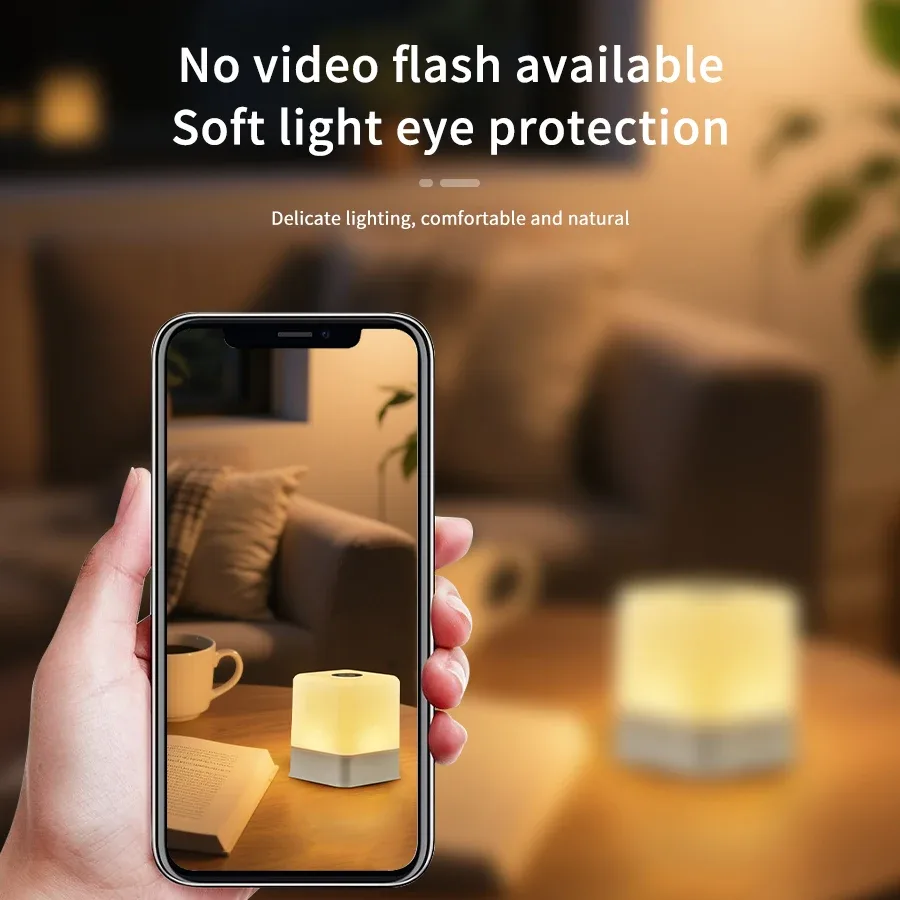 Lampe de chevet LED tactile 16 couleurs rechargeable par USB 3