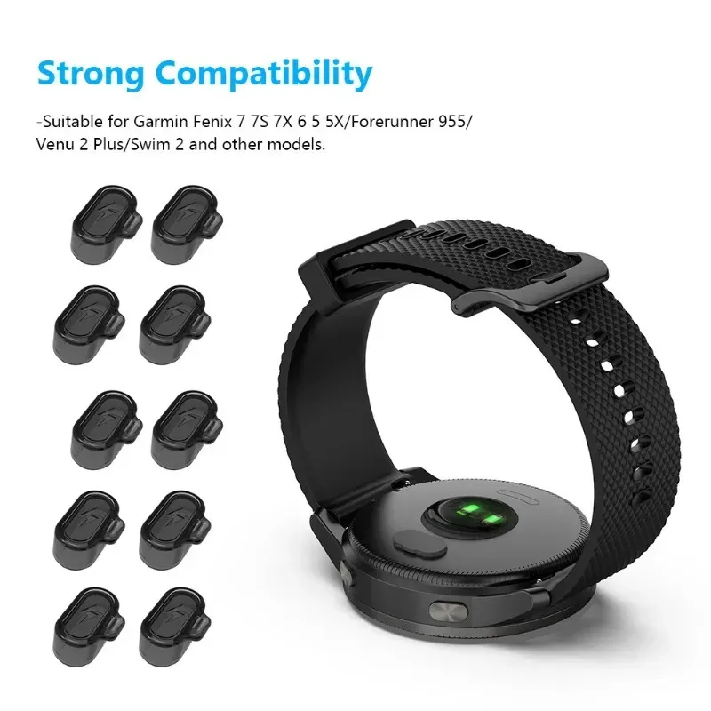 Bouchons anti-poussière pour port de charge Garmin Fenix 7/6/5 et Forerunner 965/945/645/255 - Image 3