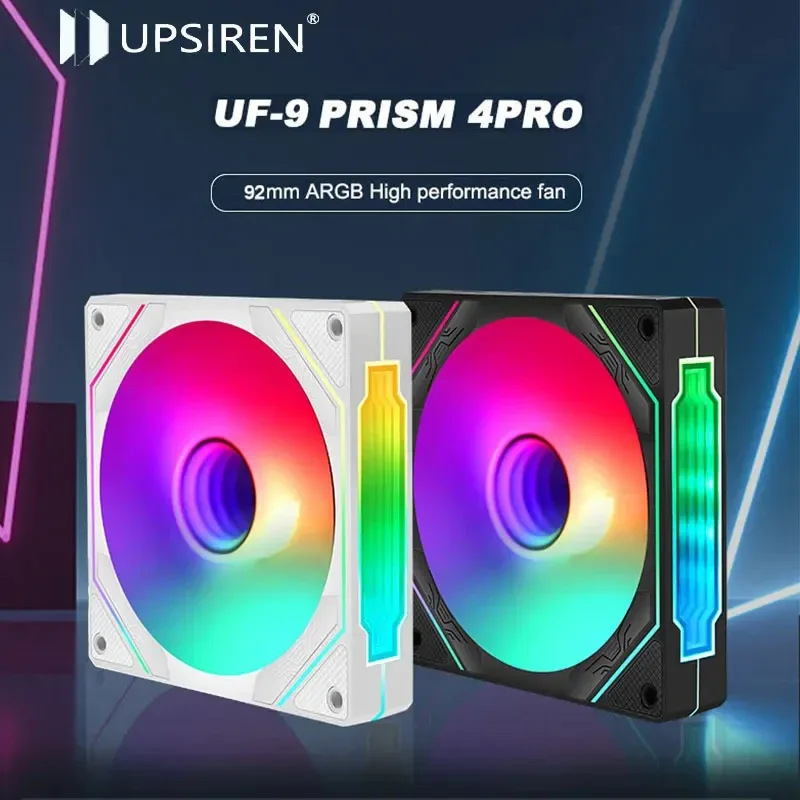UPSIREN UF-9 ISM 4 PRO Ventilateur de Boîtier 92mm ARGB PWM Silencieux (800-2500 RPM) - Image 2