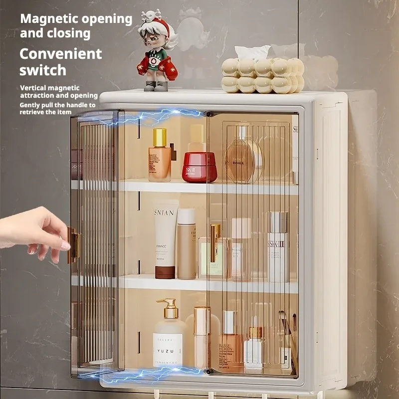 Étagère murale de salle de bain magnétique sans perçage - Image 2