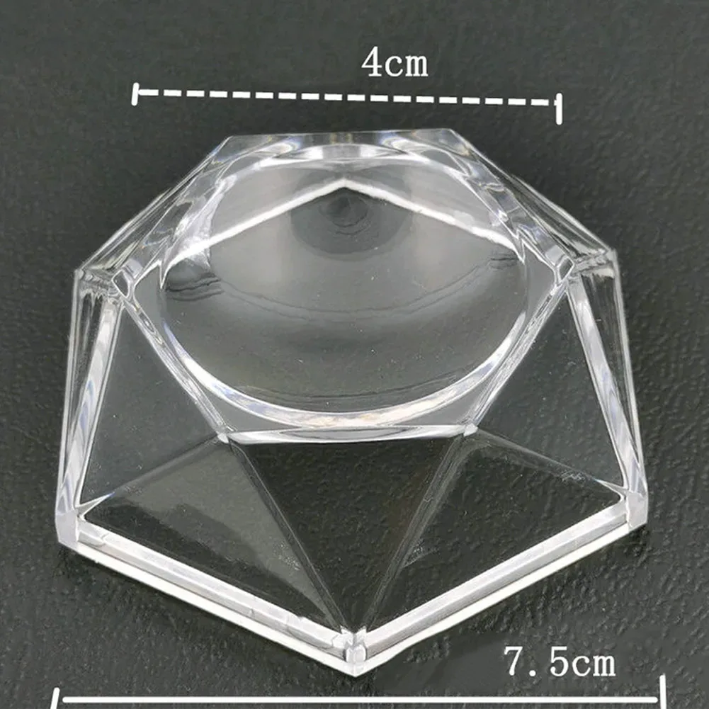 Support hexagonal en acrylique pour boule de cristal et sphère - Image 5