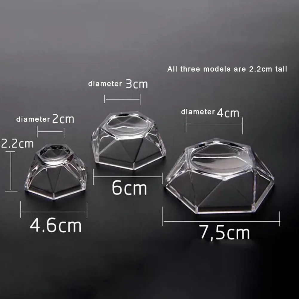 Support hexagonal en acrylique pour boule de cristal et sphère - Image 6