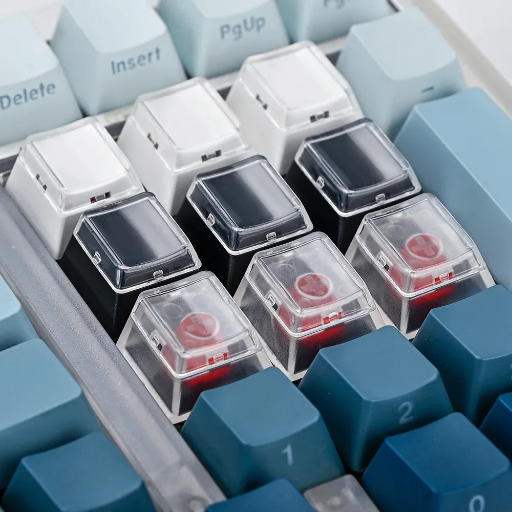Touches de clavier personnalisables avec couvercle transparent (Lot de 12/24) - Image 3