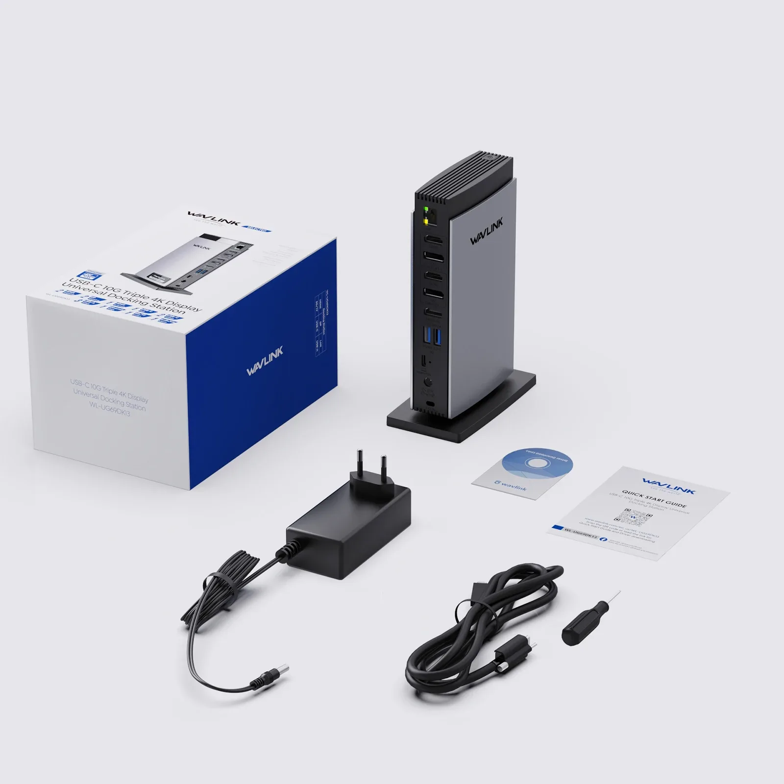 WAVLINK Station d'accueil universelle DisplayLink Triple 4K, USB-C & USB 3.0 pour Mac (M1/M2/M3) et Windows - Ne charge pas l'ordinateur portable - Image 6