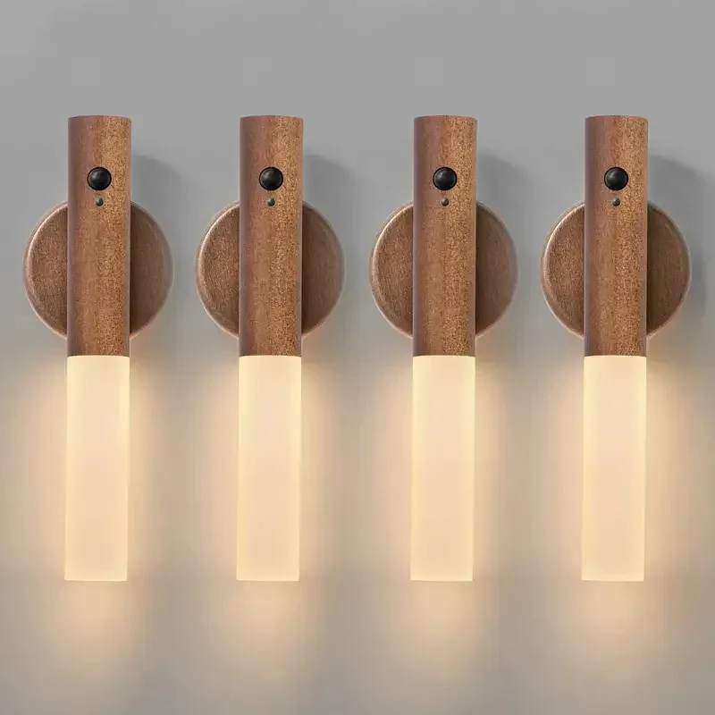 Applique murale LED rechargeable avec détecteur de mouvement et fixation magnétique - Image 1