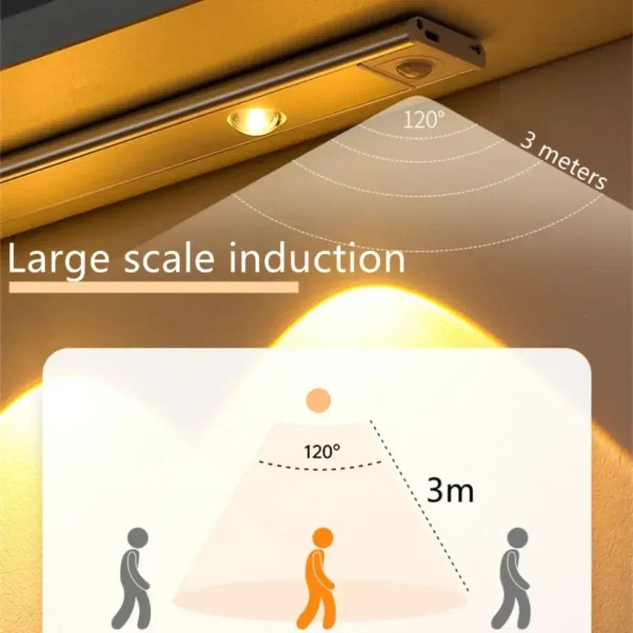 Réglette LED rechargeable avec détecteur de mouvement et intensité variable - Image 4