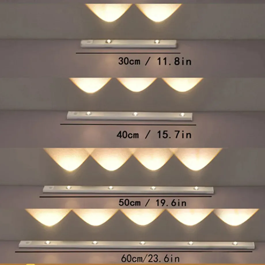 Réglette LED rechargeable avec détecteur de mouvement et intensité variable - Image 1