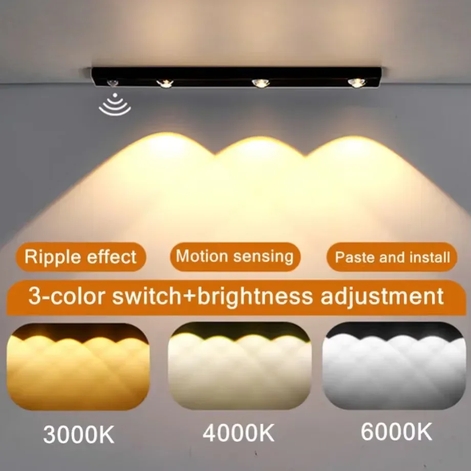 Réglette LED rechargeable avec détecteur de mouvement et intensité variable 10